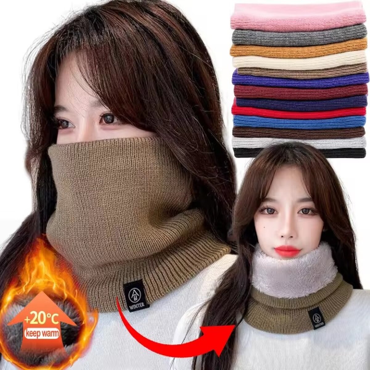 وشاح شتوي صوفي سميك ودافئ للنس - مراجعة Winter Headband Fleece وسعره