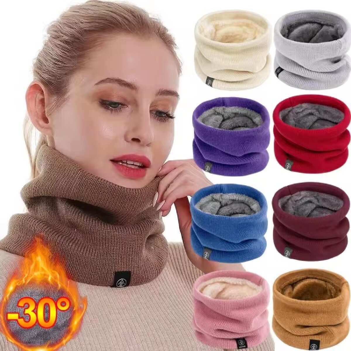 وشاح شتوي صوفي سميك ودافئ للنس - مراجعة Winter Headband Fleece وسعره