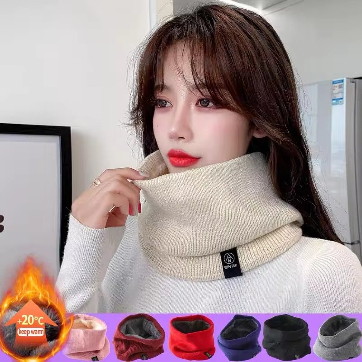 وشاح شتوي صوفي سميك ودافئ للنس - مراجعة Winter Headband Fleece وسعره