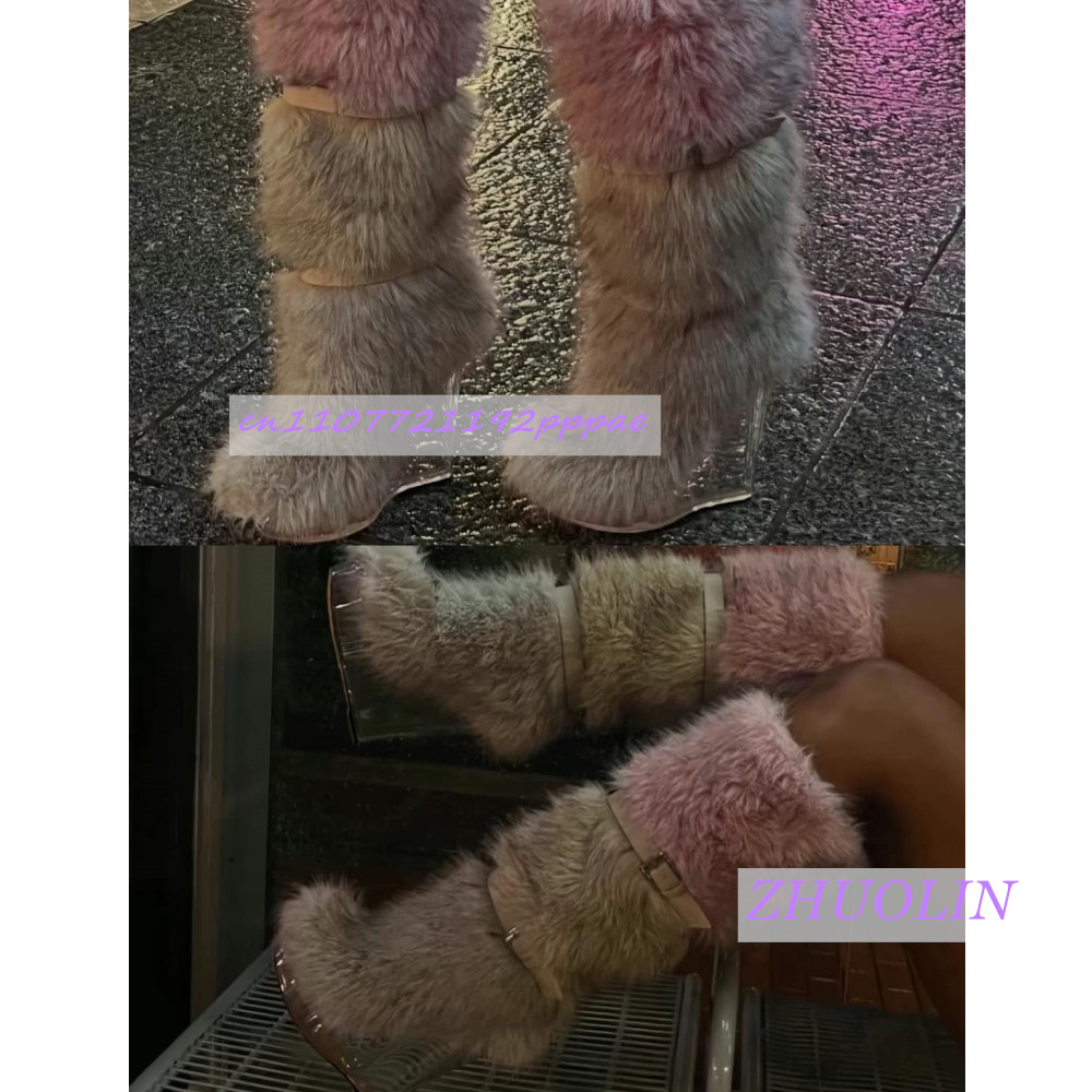 الشتاء التدرج فروي شفافة إسفين - مراجعة Waterproof Winter Boot وسعره