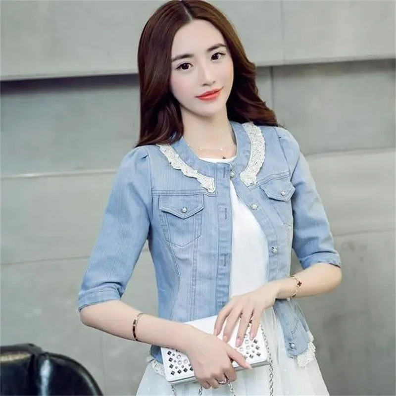 سترة الدنيم المرأة نصف كم جان  - مراجعة Down Jacket Packable وسعره