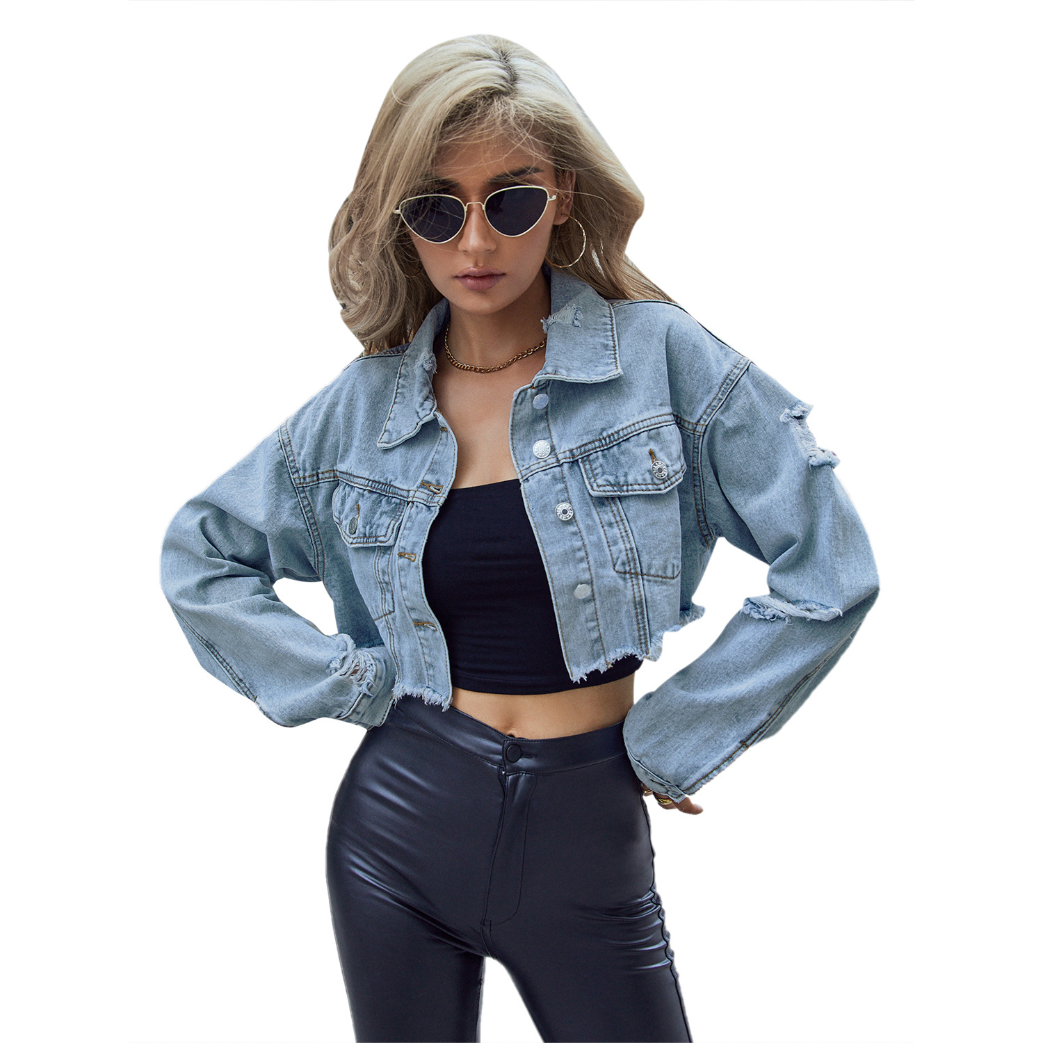 معاطف جينز نسائية قصيرة بلون م - مراجعة Down Jacket Packable وسعره