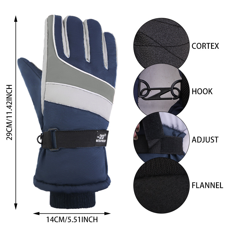 قفازات تزلج شتوية للرجال، مقاو - مراجعة Snow Glove Insulated وسعره
