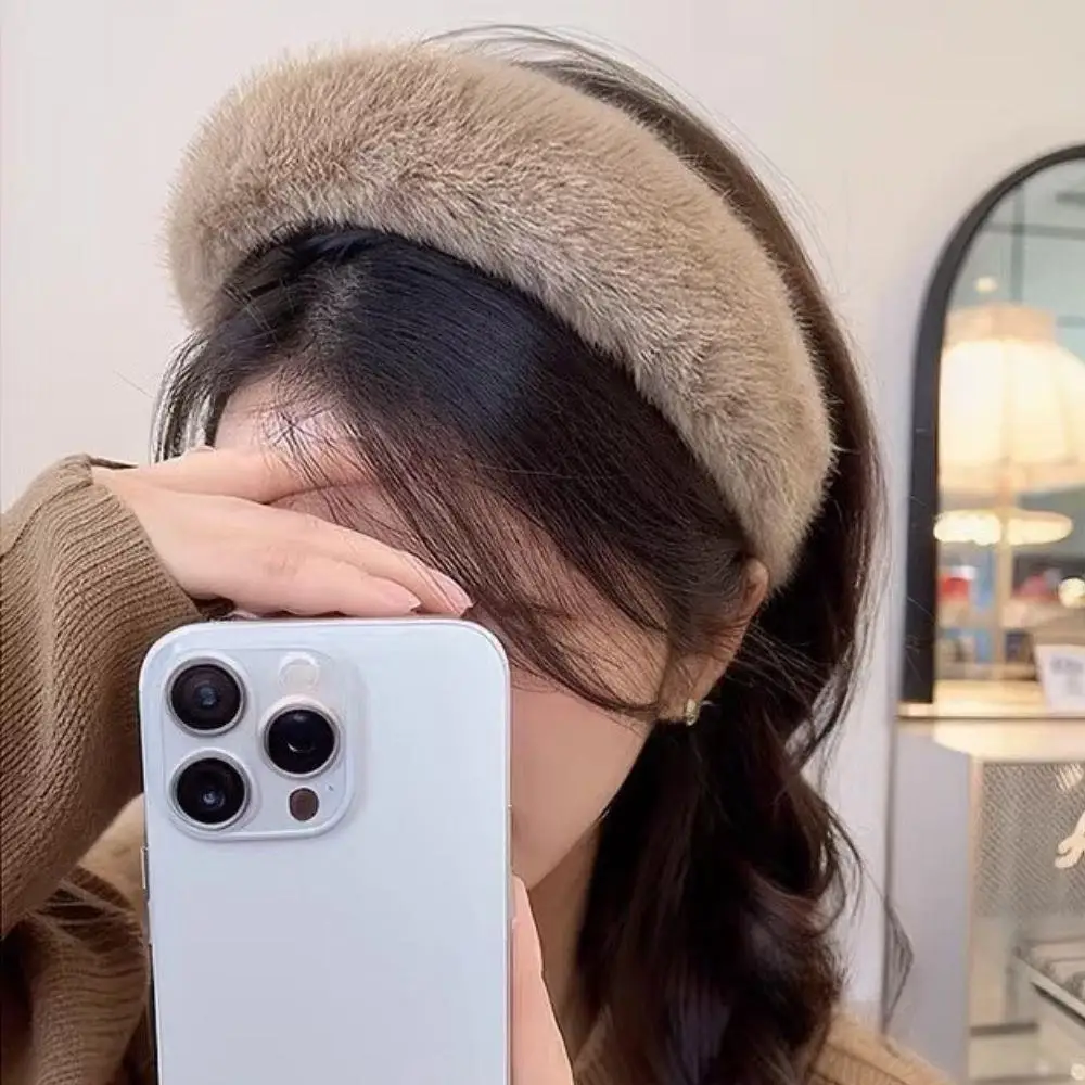 2025 الخريف الشتاء فرو المنك ب - مراجعة Winter Headband Fleece وسعره