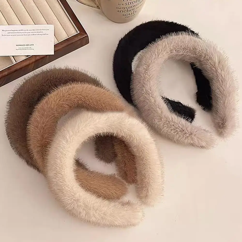 2025 الخريف الشتاء فرو المنك ب - مراجعة Winter Headband Fleece وسعره